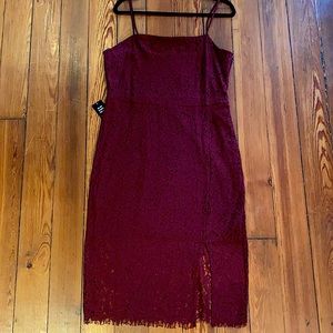 EXPRESS Maroon Lace Dress